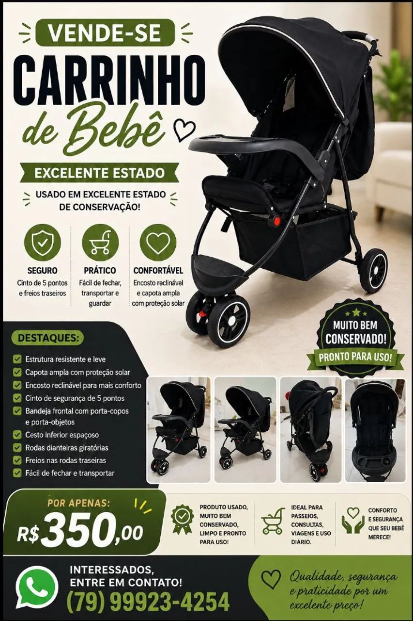 Carrinho de bebê  - Foto 5