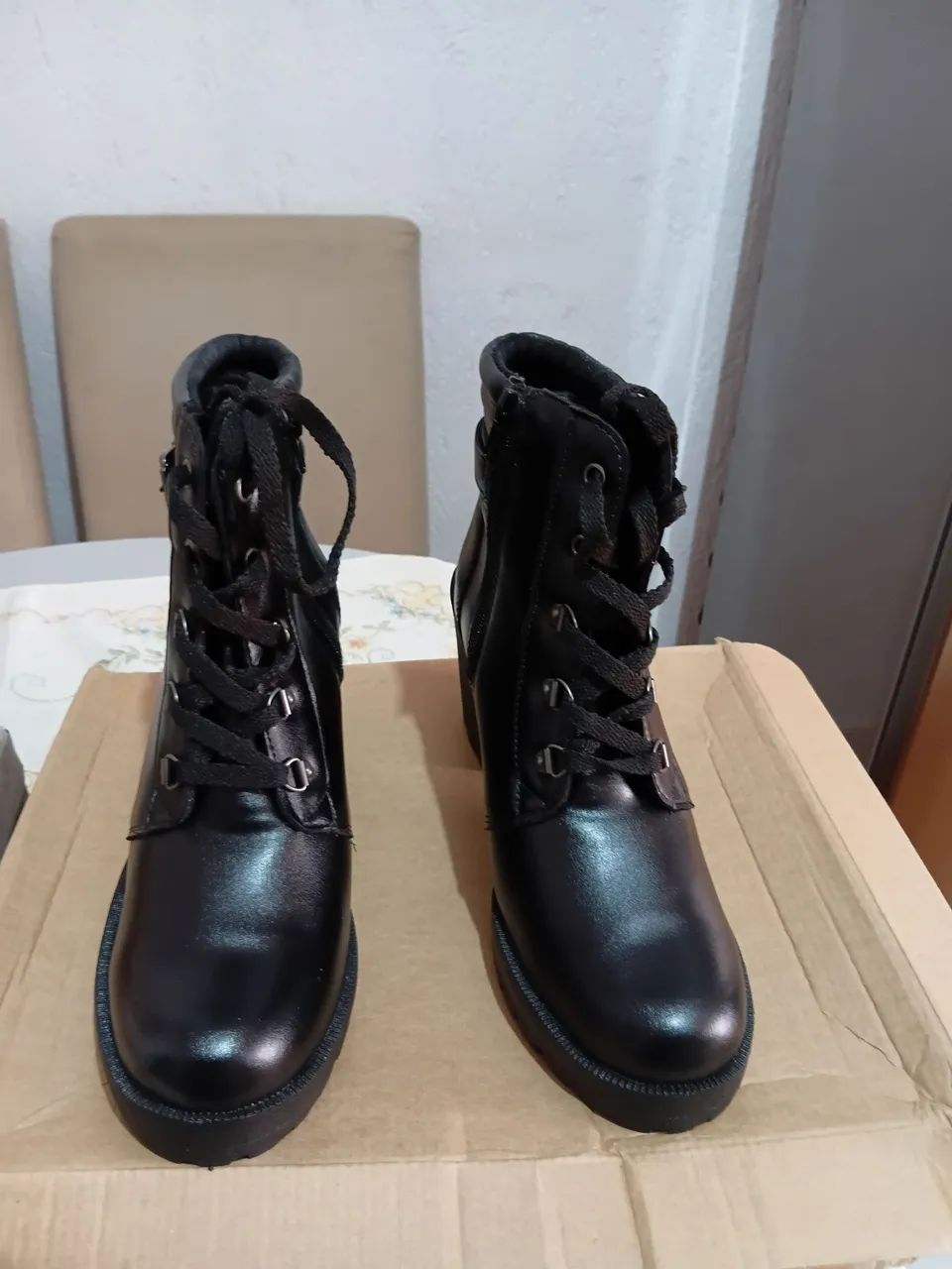 Bota preta cano curto  - Foto 2