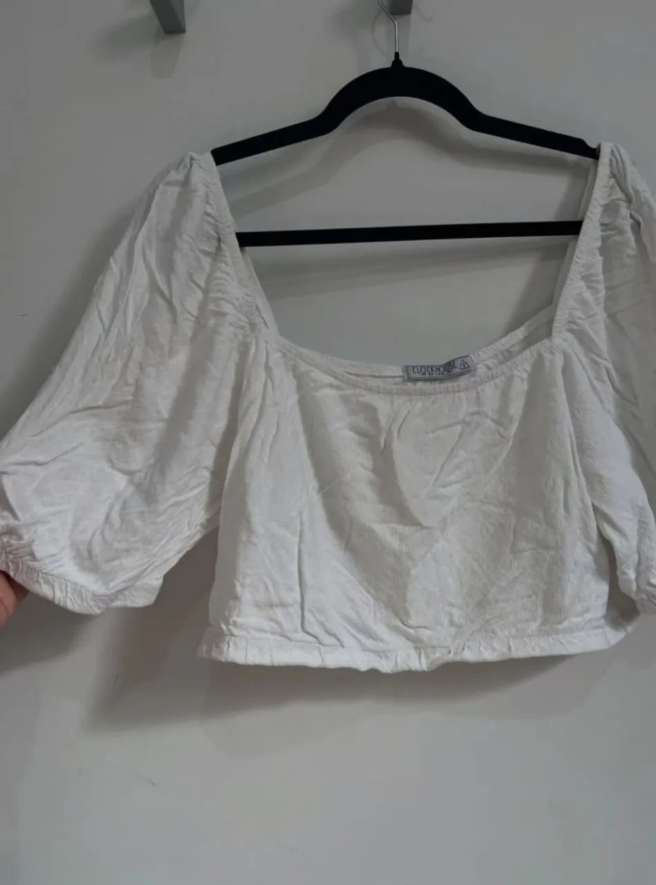 Cropped Branco TAM G - Foto 4