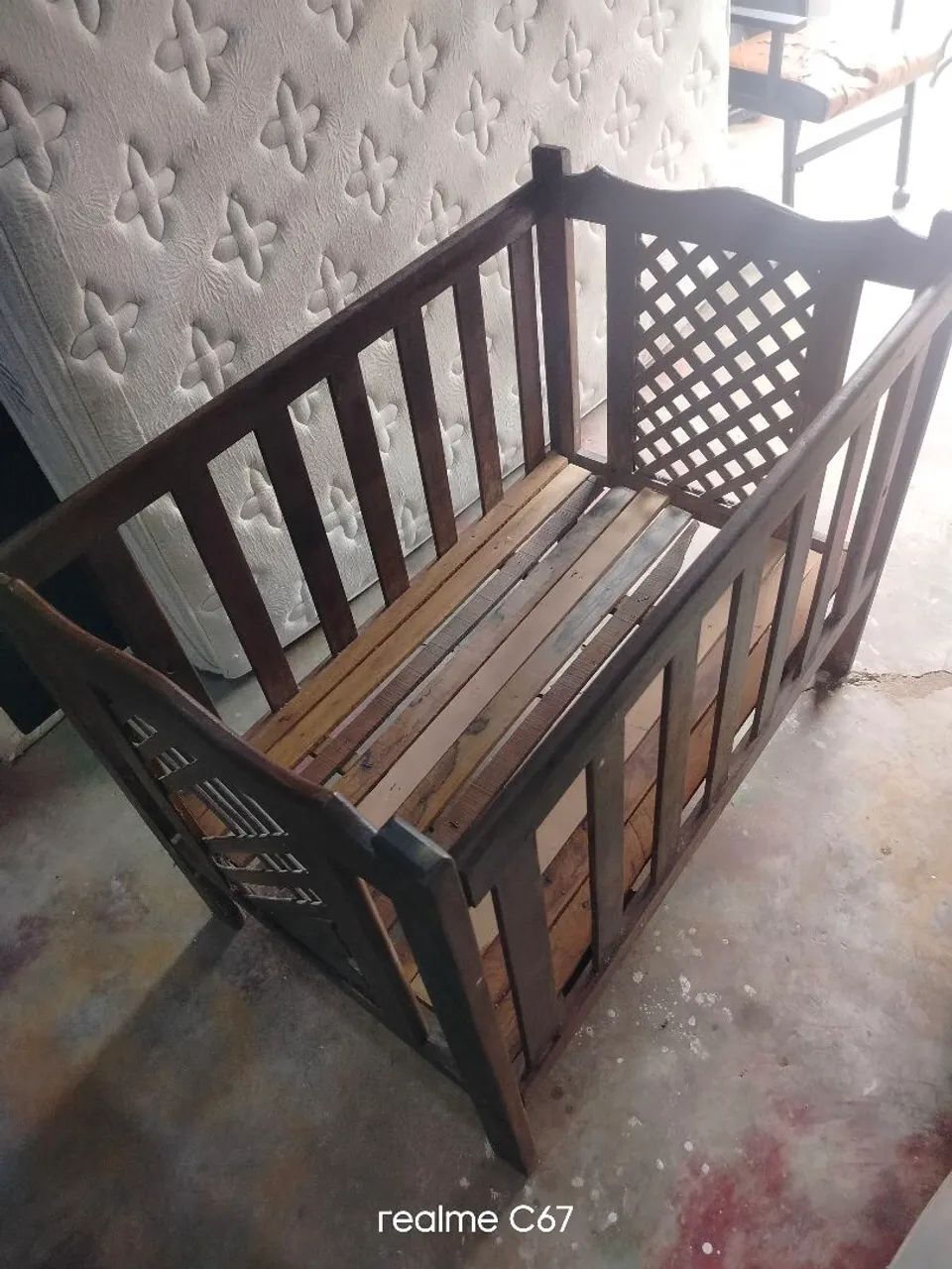 Mini berço de sucupira 