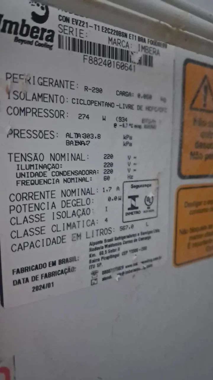 Freezer IMBERA 220v 567 Litros - Foto 2