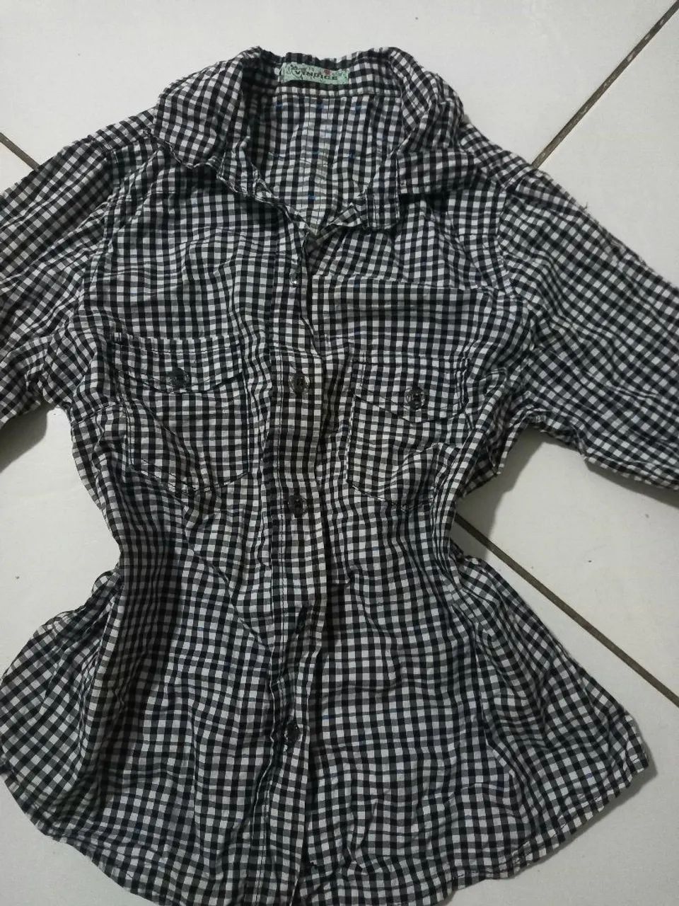 Camisa xadrez fem T- P - Foto 2
