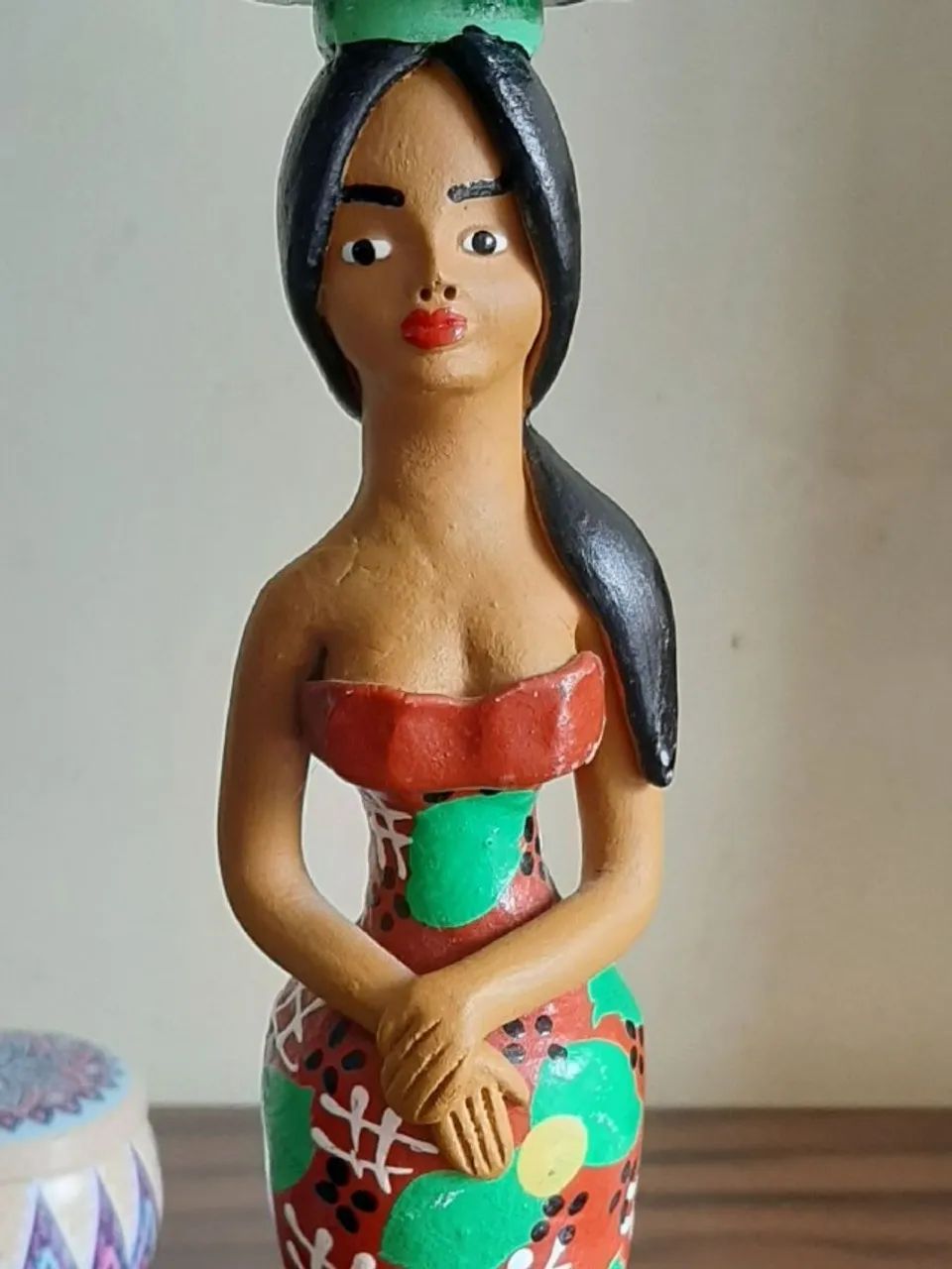 Enfeite de boneca de barro, origem. (Recife) - Foto 3