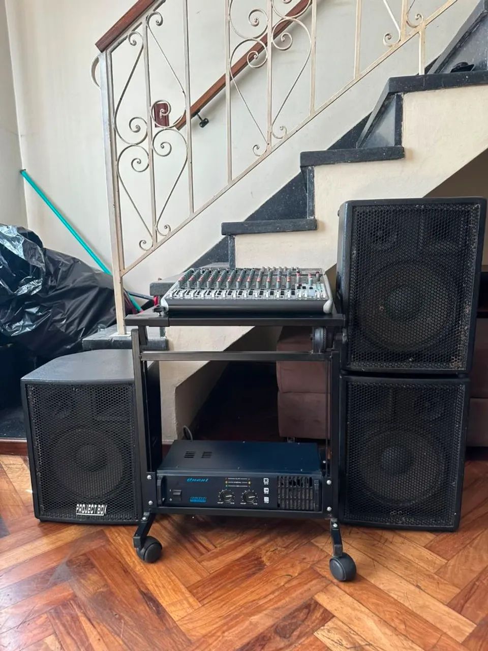 CONJUNTO MESA DE SOM PROFISSIONAL 