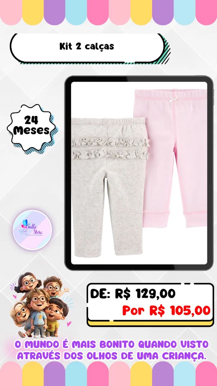 it Calça Feminina Carters 24 Meses
