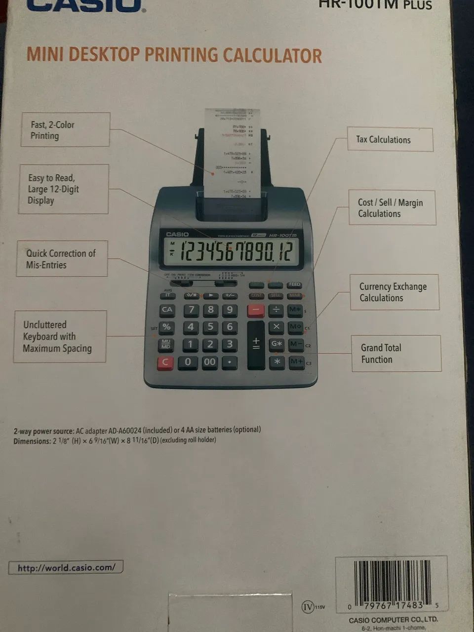 Calculadora Casio HR-100TM - Foto 3