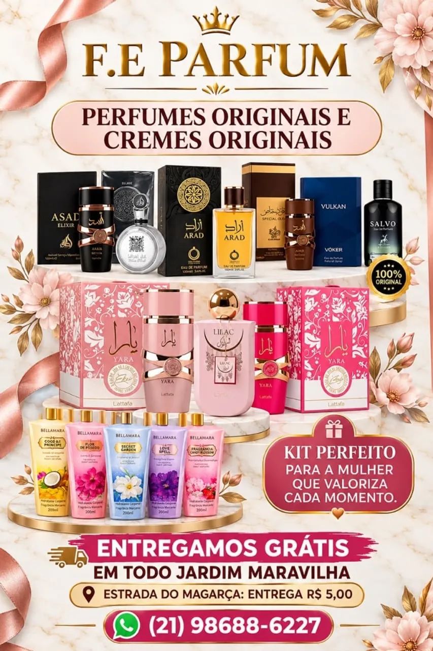 Perfumes árabes e hidrantes