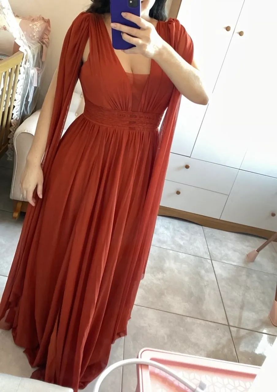 Vestido terracota DOCE PIMENTA - Foto 3
