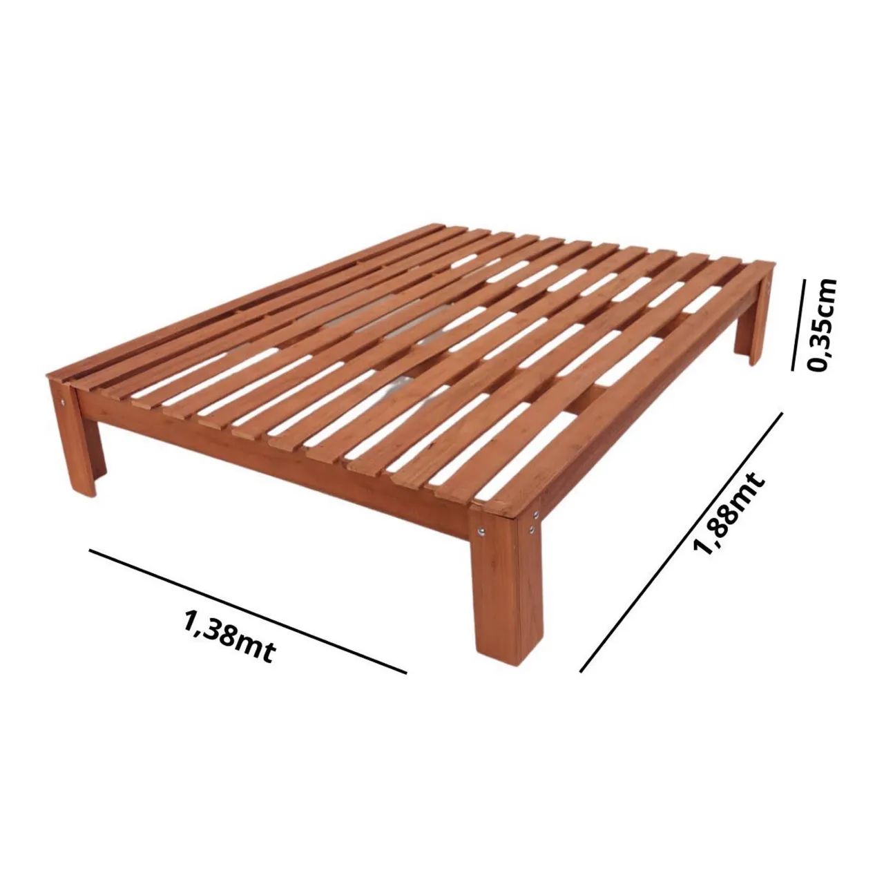 Cama de casal e cama de solteiro madeira maciça  - Foto 3