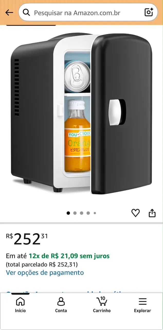 Vendo mini geladeira pouquíssimo uso - Foto 4