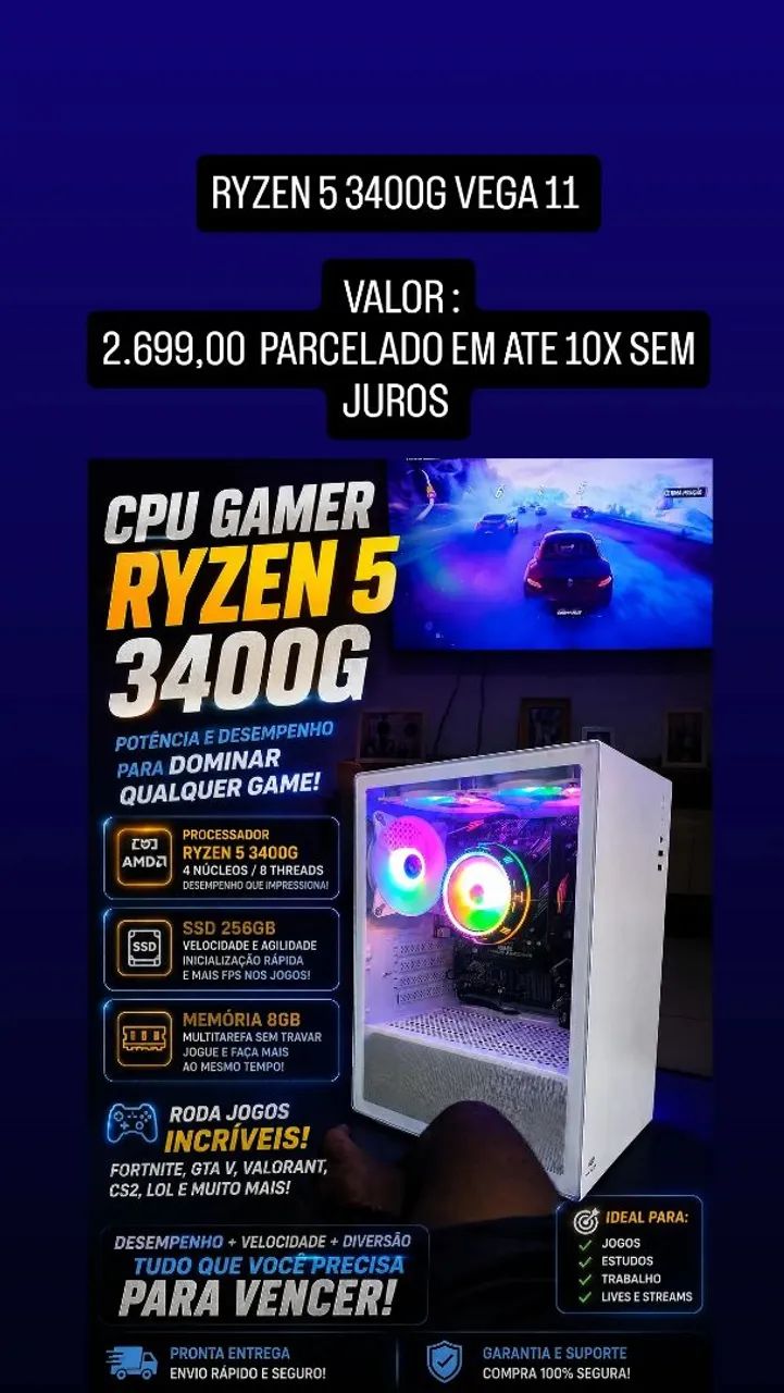 CPU GAMER , SOMOS LOJA