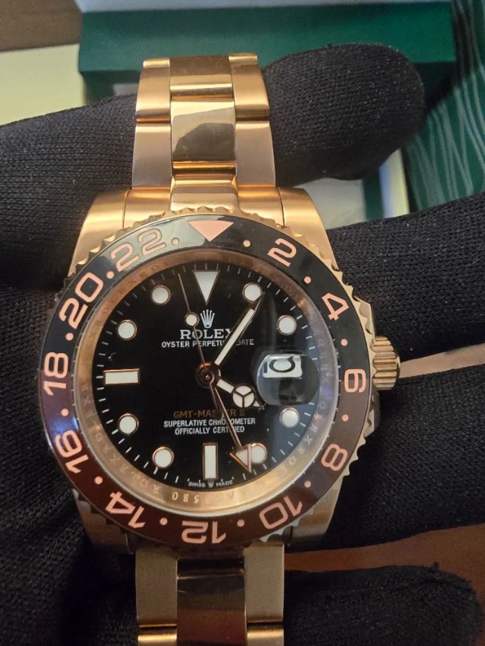 Rolex GMT-Master II Root Beer 40mm automático fullset  - Foto 2