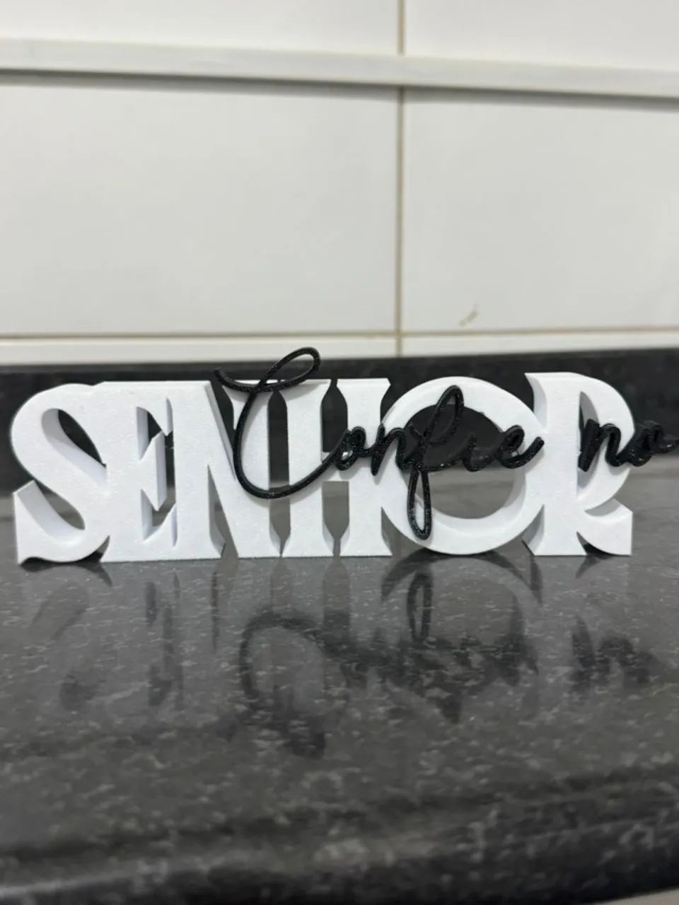 Placas e objetos em impressão 3D