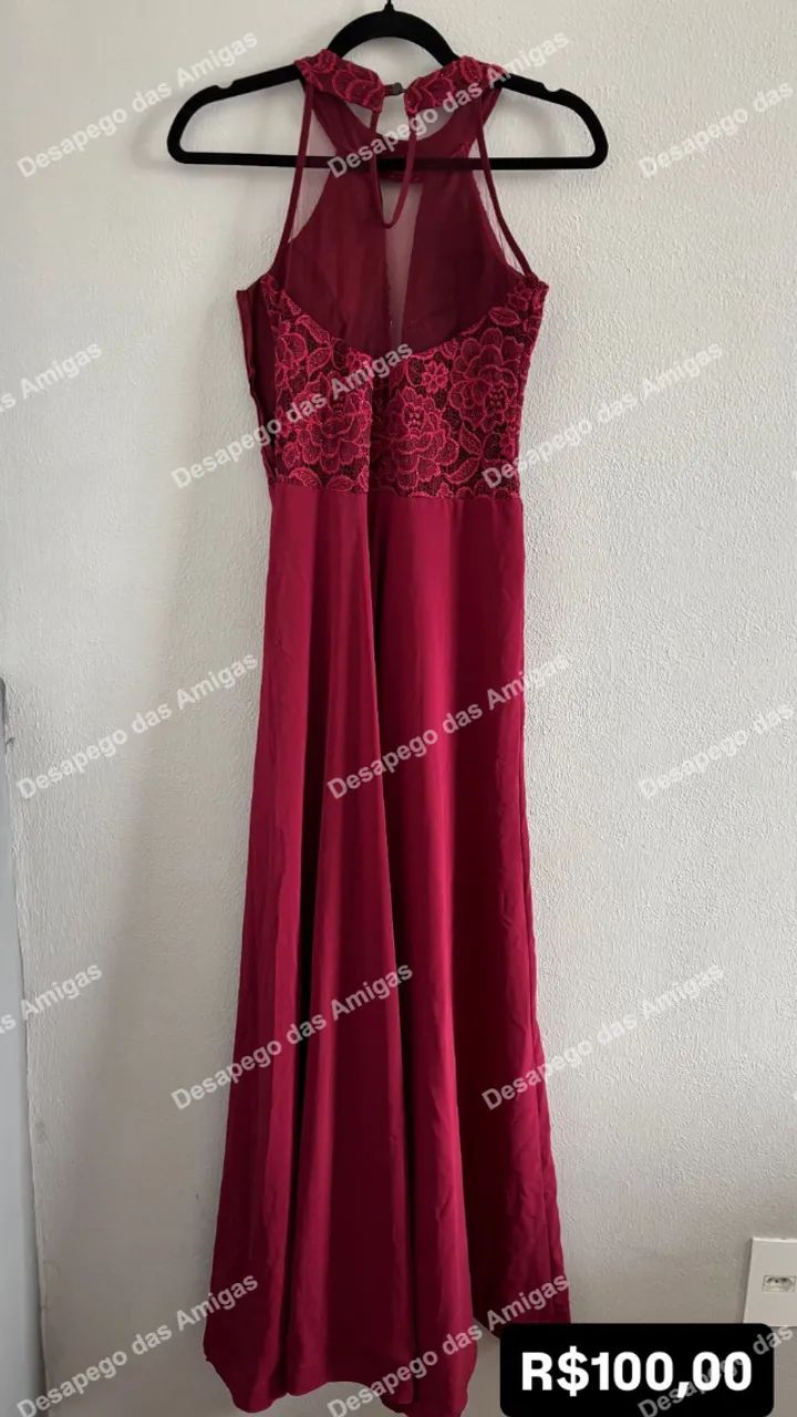 Vestido Marsala Vermelho Vinho - Foto 2