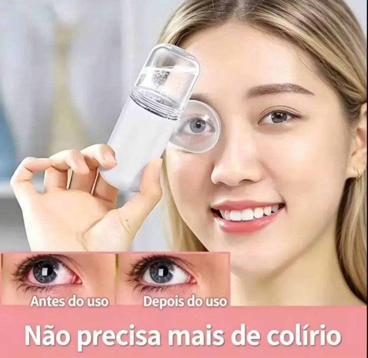 Nebulizador Ocular Portátil USB Hidratante Olhos Nano Spray Facial - Foto 5