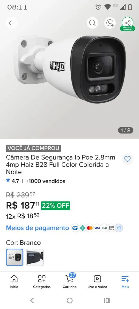 Camera de segurança  - Foto 3