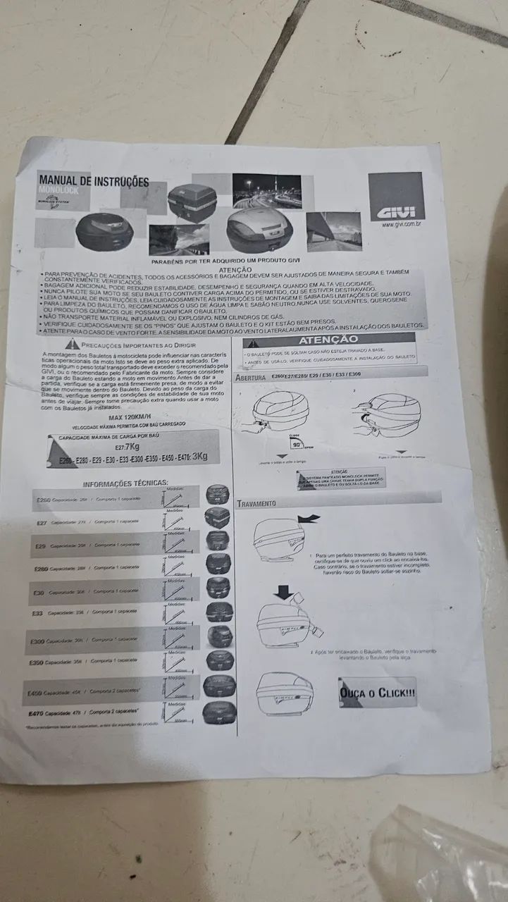 Suporte para bau de moto - Foto 4
