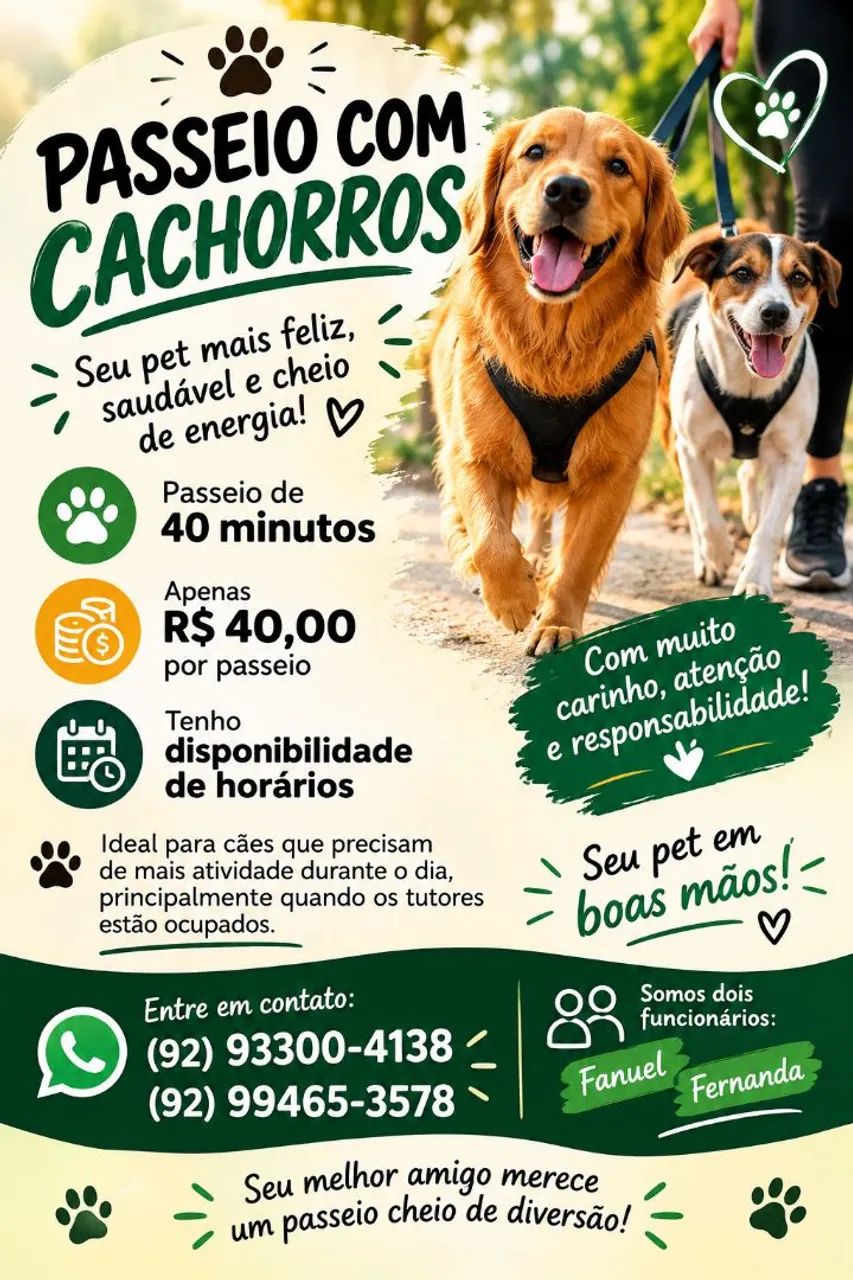 Passeador de Cães em Manaus