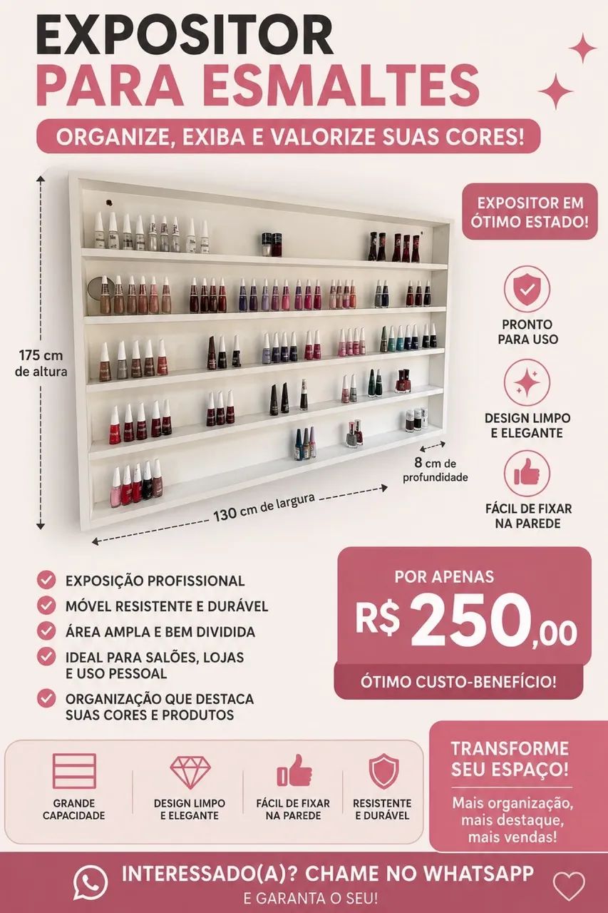 Expositor para esmalte 
