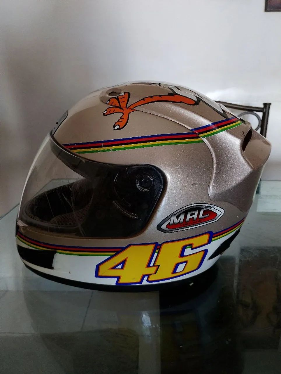Capacete mac vr46 sem uso  - Foto 4