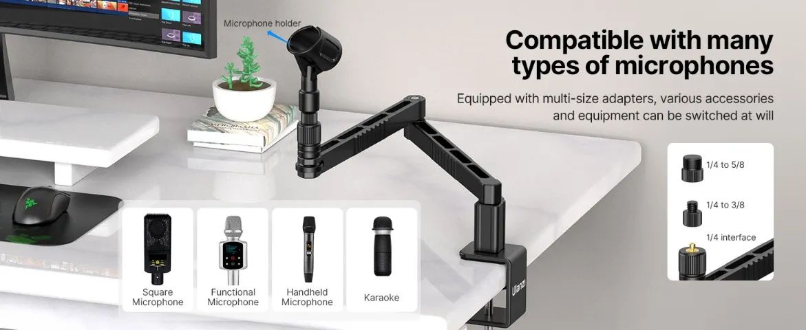 Braço Articulado Ulanzi LS26 - Suporte para Microfone/Câmera