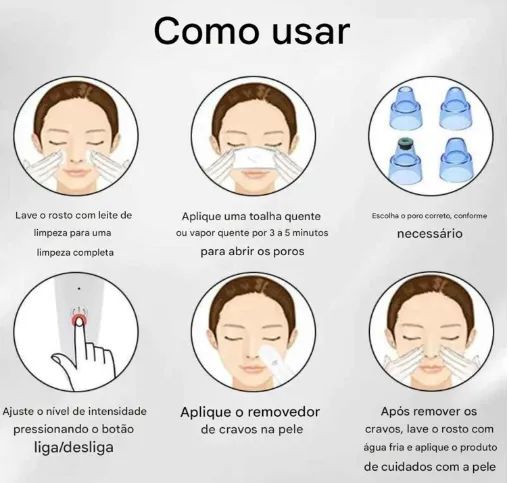 Aparelho Removedor de Cravos e Espinhas - DermaSuction - Foto 3