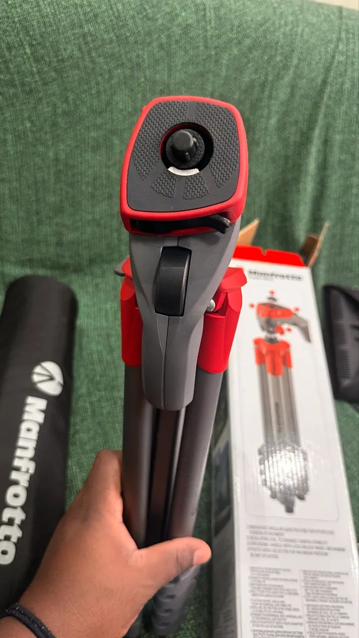 Tripé Manfrotto - sem uso - Foto 2
