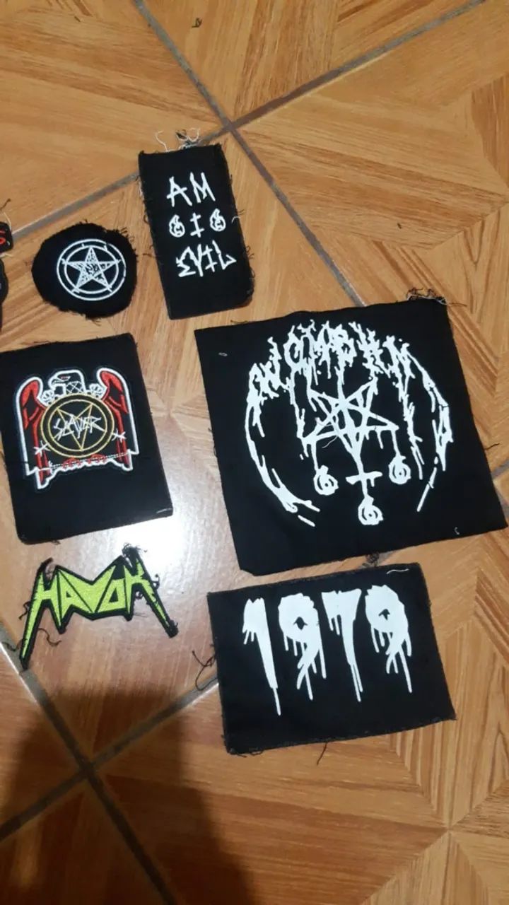 Patches Heavy Metal Rock n Roll Bordados  - Foto 4