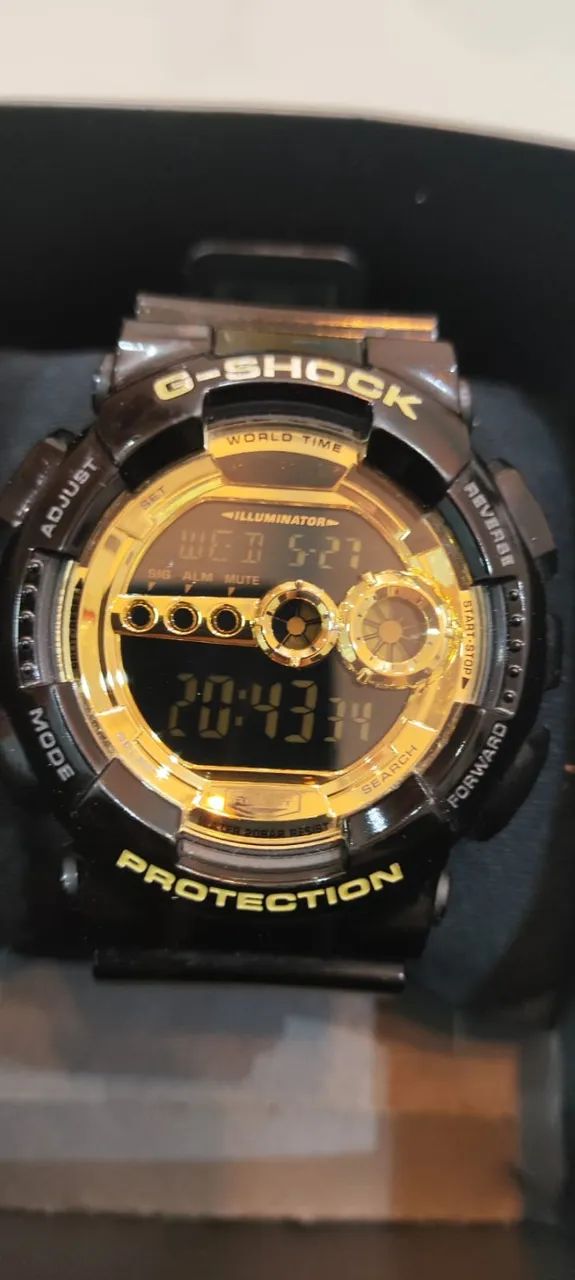 Relógio Casio G-Shock Digital - Preto com Detalhes Dourados - Foto 3