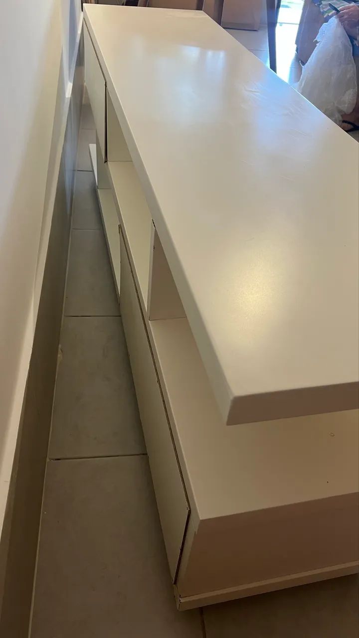 Rack 1,80 branco em bom estado  - Foto 3