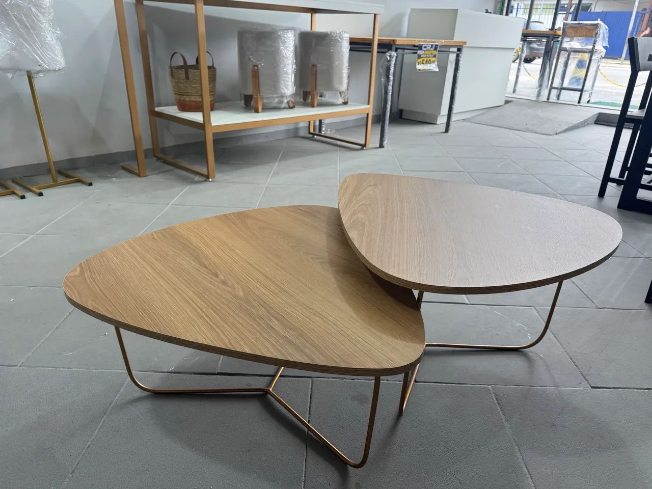 Conjunto Mesas de Centro Duo Gold  - Foto 2
