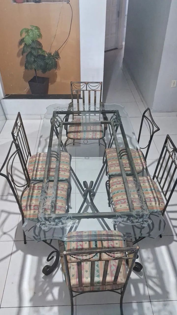 Mesa de luxo 6 cadeiras - Foto 4