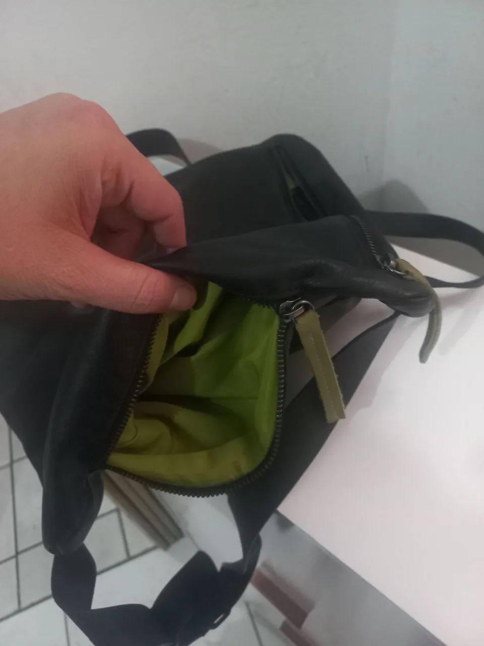 Mochila unisexy couro legítimo  - Foto 4