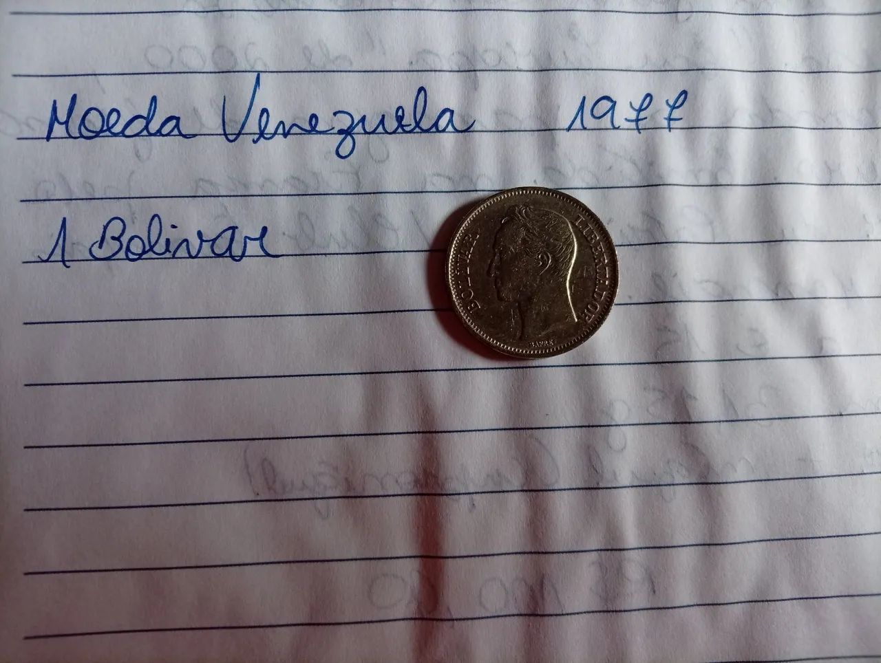 Moeda Venezuela 1 bolivar - Foto 2