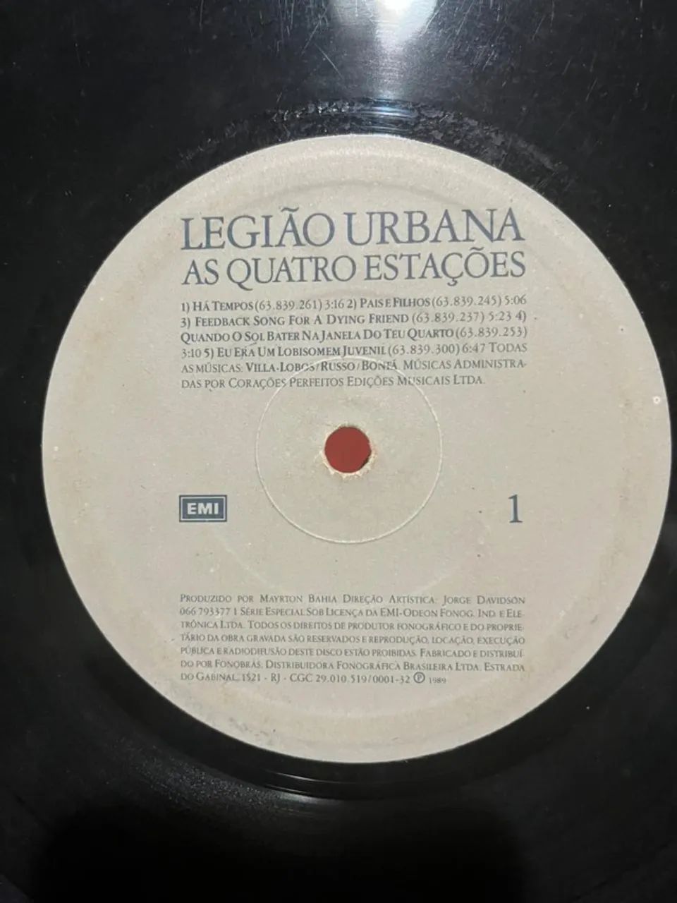 LP Vinil Legião Urbana As Quatro Estações Sem Capa