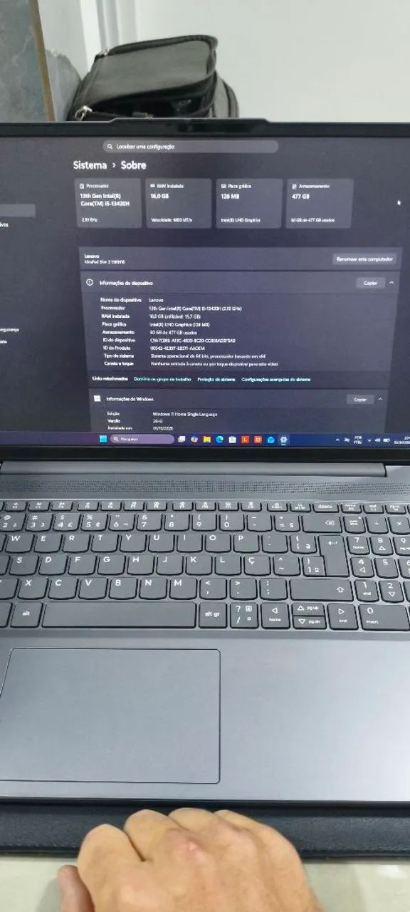 Notebook Lenovo Ideapadslim 3  - Foto 3