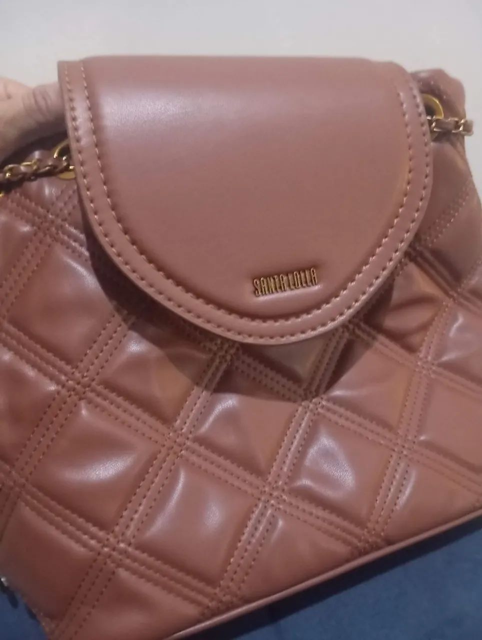 Bolsa tipo mochila Santa Lolla marrom 