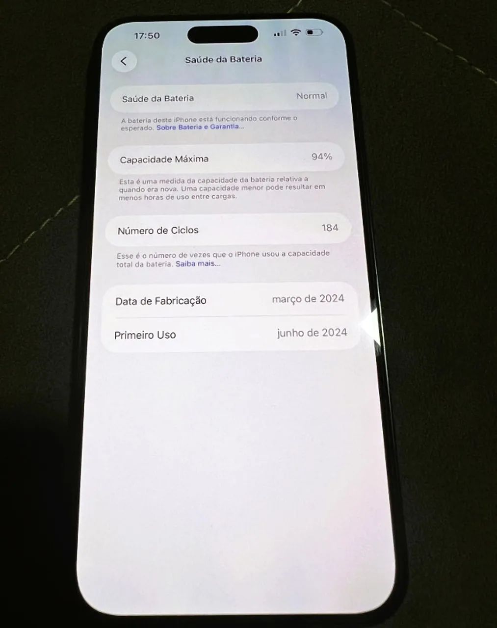 Iphone 15 Pro Max 256gb - 94% Saúde - Sem detalhes - Foto 2