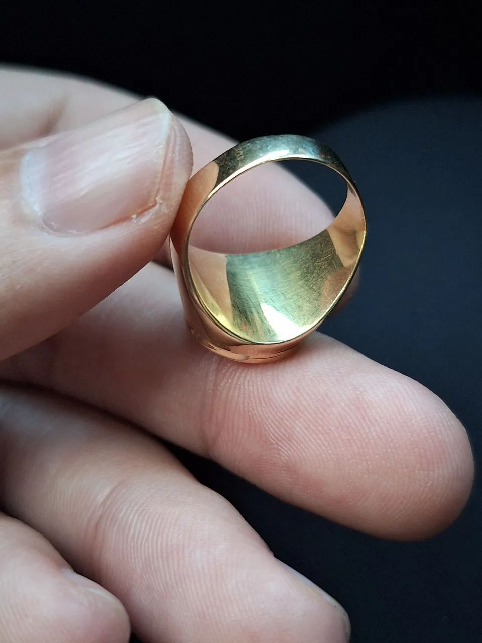 Anel maciço ouro 18k estrela Davi ouro branco 7.5 gramas  - Foto 3