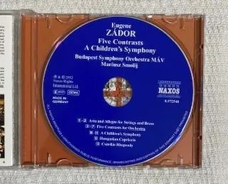 CD Eugene Zádor: Orchestral Works - Made in Germany - Foto 3