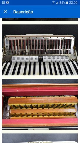 Acordeon sanfona italiana marinucci 4/5 de vóz - Foto 6