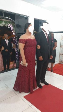 Vestido de festa Plus size marsala - Foto 3