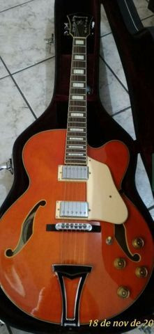 Guitarra Semi Acústica Ibanez Artcore Af75d Laranja com case - Foto 3