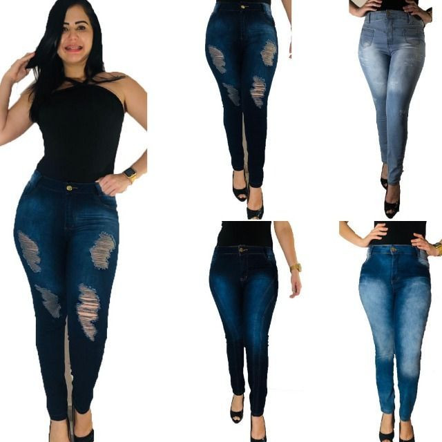 Kit 5 calças Jeans femininas- Para revenda - Foto 6