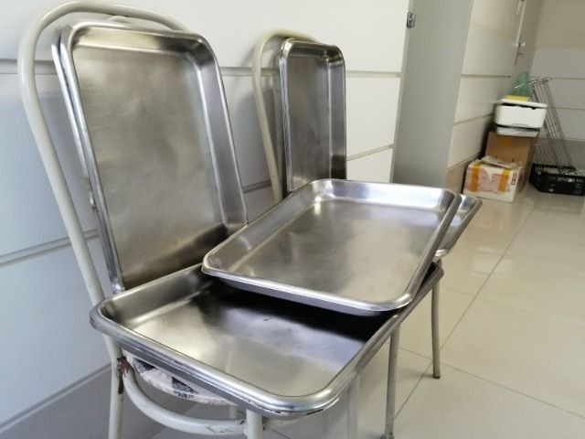 Assadeiras em aço inox(10 peças) veja descrição - Foto 3