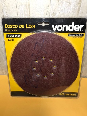 Disco de lixa 7 G 100 Vonder para lixadeira un (26037)