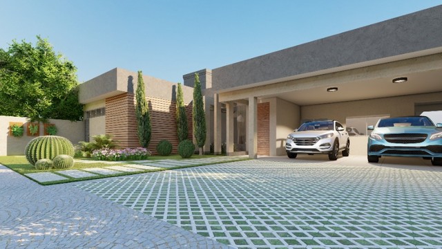 Fachada 3D Projeto Residencial Comercial Ambientação Interna Externa.