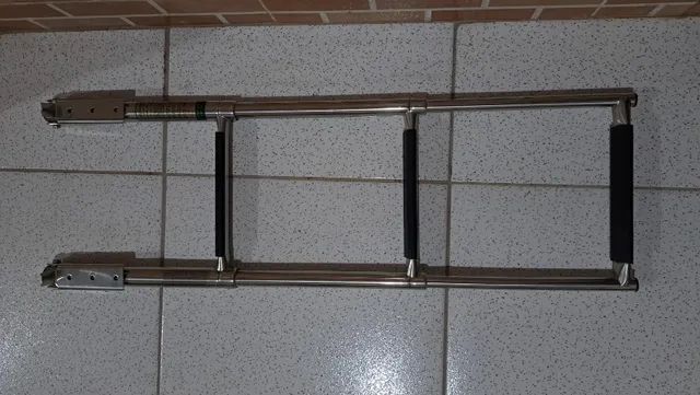 Escada em aço inox 316 de 3 degraus com antiderrapante - Foto 6