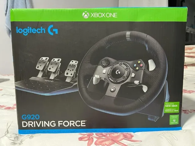 Volante de corrida Logitech G920 Driving Force C/ C/ Câmbio Pedal  XONE/SERIES/PC Simulador Completo + Garantia