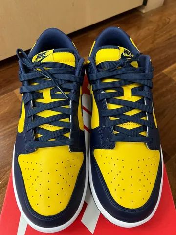 Tênis Nike Dunk Low Michigan caixa original tamanho 43 estado 9.9